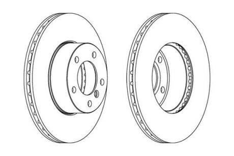 Тормозной диск передний BMW 1-Series, 3-Series, Z4 Jurid 562342JC