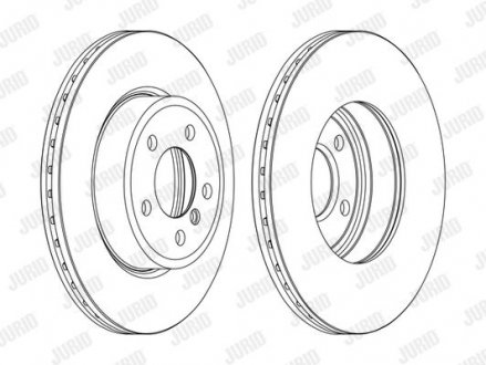 Гальмівний диск передній BMW X3 (2004->) Jurid 562350JC1