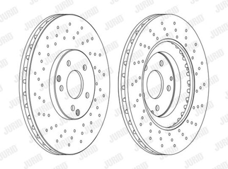 DB Диск гальмівний передн.W203 02- Jurid 562354JC-1