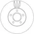 Диск гальмівний Volvo C30, C70, S40, V50/Ford C-Max, Focus, Grand C-Max Jurid 562364JC (фото 1)