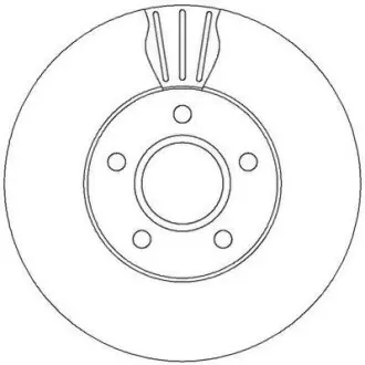 Диск гальмівний Volvo C30, C70, S40, V50/Ford C-Max, Focus, Grand C-Max Jurid 562364JC