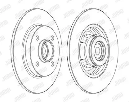 Гальмівний диск Jurid 562373J1