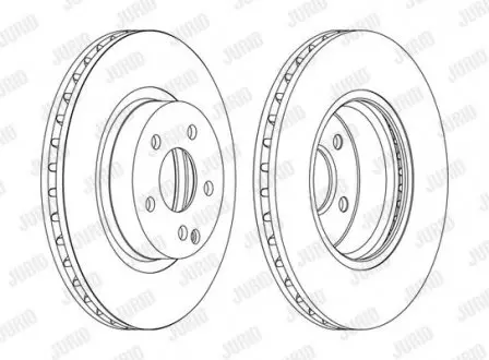 Тормозной диск передний Mercedes CLS, E-Class/Saab 9-3 Jurid 562386JC1
