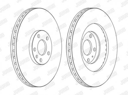 Гальмівний диск передній Audi A4 (2003->) Jurid 562389JC1