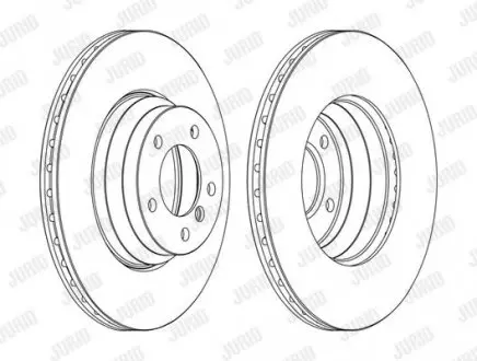 Гальмівний диск передній BMW 1-Series, 3-Series, X1 Jurid 562395JC1