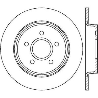 Тормозний диск задній Ford C-max, Focus C-max, Focus/Volvo C30, C70, S40, V40, V50 Jurid 562411JC