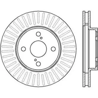 Тормозной диск передний Toyota Corolla (E12) Jurid 562414JC