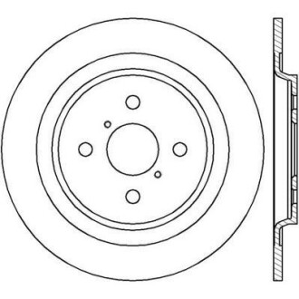 Гальмівний диск задній Toyota Yaris (P9) (P13) Jurid 562422JC