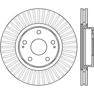 Тормозной диск передний Toyota Auris, Avensis, Corolla Verso Jurid 562430JC