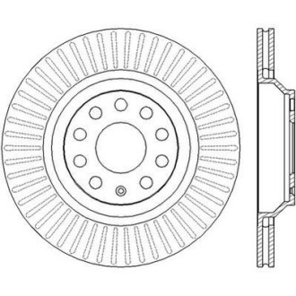 Гальмівний диск задній VW Golf, CC, Passat / Seat/ Skoda/ Audi Jurid 562432JC