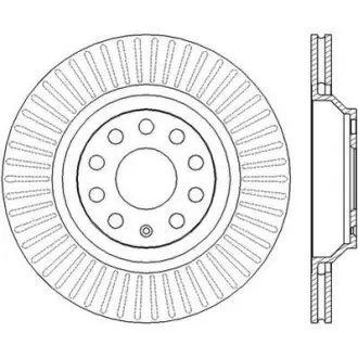 Гальмівний диск задній VW Golf, CC, Passat / Seat/ Skoda/ Audi Jurid 562432JC