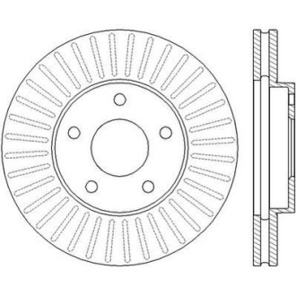 Тормозной диск передний Nissan Almera Tino, Cefiro, Maxima, Primera, X-trail Jurid 562441JC