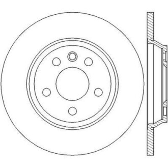 Гальмівний диск задній Ford Galaxy I/Seat Alhambra/VW Sharan, Transporter IV Jurid 562448JC