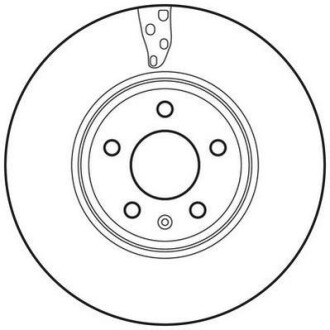 Тормозной диск передний Audi A4, A5 Jurid 562466JC