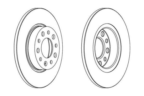 Гальмівний диск Jurid 562501JC