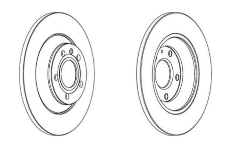 Тормозной диск задний Audi A6 (2006->) (для ТС с электрическим стояночным тормозом) Jurid 562504JC