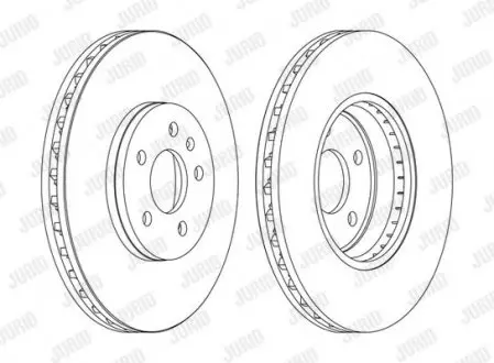 Гальмівний диск передній Audi A4, A5, Q5 Jurid 562511JC1