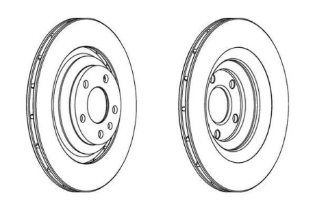 Гальмівний диск задній Audi A6 (2004->) Jurid 562512JC
