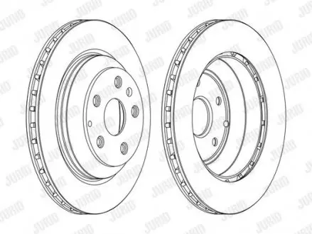 Тормозной диск задний Audi Q7/Porsche Cayenne (92A,9PA) Jurid 562513JC1