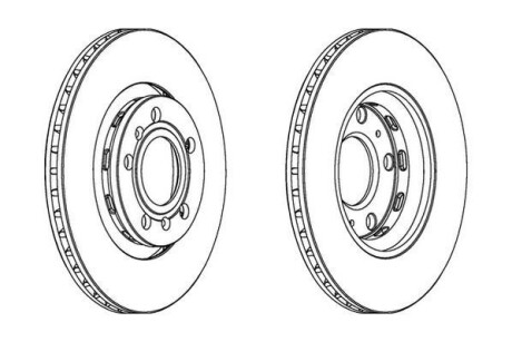 Гальмівний диск задній Audi A8 / VW Phaeton(2002->) Jurid 562514JC