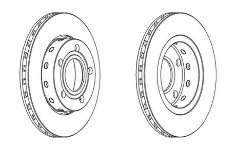 Гальмівний диск задній Audi A4 / VW Passat (3B2,3B3,3B5,3B6) Jurid 562516JC