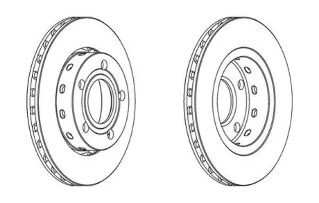 Гальмівний диск задній Audi A4 / VW Passat (3B2,3B3,3B5,3B6) Jurid 562516JC