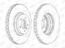 Тормозной диск передний BMW 3-Series (E90, E91, E92, E93), X1 (E84) Jurid 562519JC1 (фото 1)
