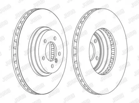 Гальмівний диск передній BMW 3-Series (E90,E91,E92,E93), X1 (E84) Jurid 562519JC1