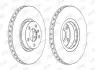 Тормозной диск передний BMW X5, X6 Jurid 562520JC1 (фото 1)