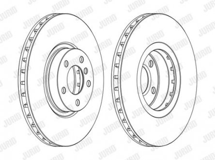 Тормозной диск передний BMW X5, X6 Jurid 562520JC1