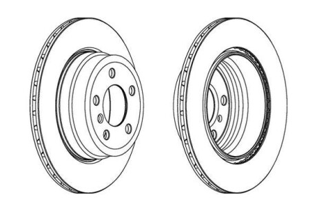 Тормозной диск задний BMW X5, X6 Jurid 562521JC