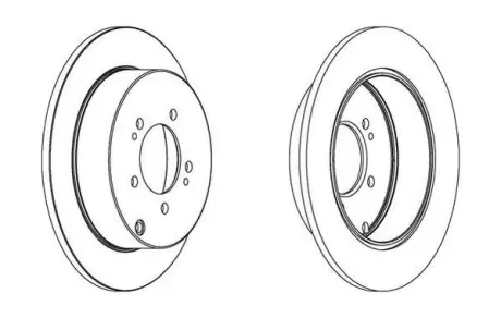Тормозной диск задний Citroen C4, C-Crosser / Mitsubishi OutLander II / Peugeot 4007/4008 Jurid 562527JC