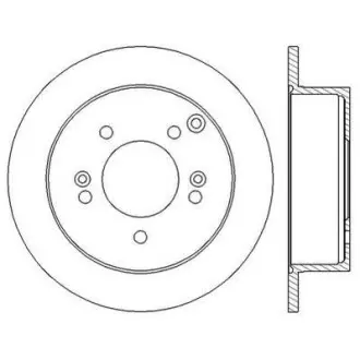 Гальмівний диск задній Hyundai Sonata Sonata V, Tucson, XG / Kia Magentis II, Sportage II Jurid 562552JC