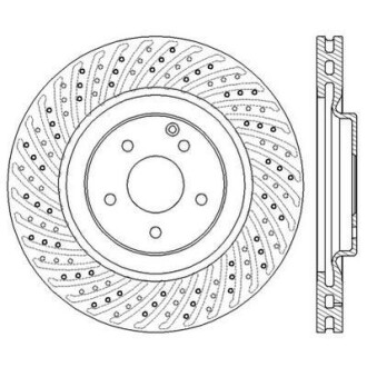 Гальмівний диск передній Mercedes-Benz C-class, CLK, SLK Jurid 562569JC