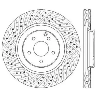 Тормозной диск передний Mercedes-Benz C-class, CLK, SLK Jurid 562569JC