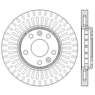 Тормозной диск передний Renault Fluence, Grand Scenic, Laguna, Latitude, Megane Jurid 562595JC