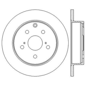 Тормозной диск задний Toyota Mark X, RAV-4 III, IV/Lexus HS Jurid 562601JC