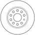 Тормозной диск задний Audi A1, A3/Seat Leon/Skoda Octavia/VW Caddy, Golf Jurid 562614JC (фото 1)