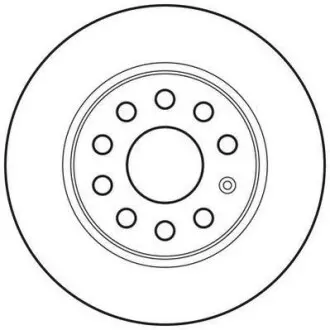 Тормозной диск задний Audi A1, A3/Seat Leon/Skoda Octavia/VW Caddy, Golf Jurid 562614JC