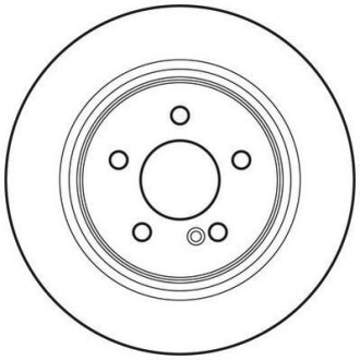 Тормозной диск задний Mercedes C-Class, E-Class Jurid 562620JC