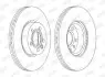 Тормозной диск передний Ford Galaxy / Seat Alhambra / VW Sharan, Transporter IV Jurid 562626JC1 (фото 1)