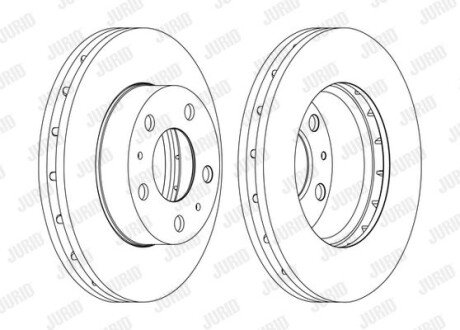 Гальмівний диск Jurid 562630JC1
