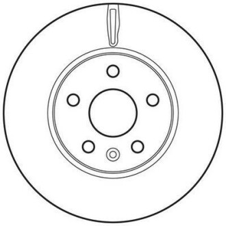 Гальмівний диск передній Chevrolet Aveo, Cruze / Opel Astra J Jurid 562642JC