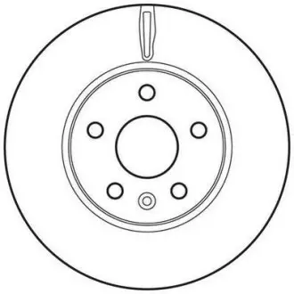 Тормозной диск передний Chevrolet Aveo, Cruze/Opel Astra J Jurid 562642JC