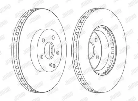 Тормозной диск передний Mercedes C-Class (W204, S204) E-Class (W212, S212, C207, A207), SLK (R172) Jurid 562647JC1
