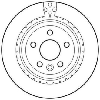 Гальмівний диск задній Volvo S60, S80, V60, V70, XC70 Jurid 562650JC