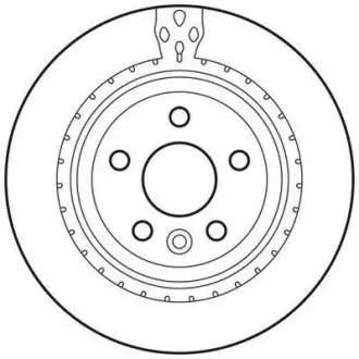 Тормозной диск задний Volvo S60, S80, V60, V70, XC70 Jurid 562650JC