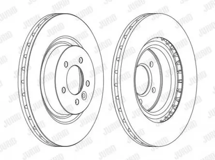 Тормозной диск передний Land Rover Discovery, Range Rover Sport Jurid 562654JC1