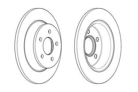 Гальмівний диск Ford C-max, Grand C-max, Kuga, Tourneo Connect, Transit Connect Jurid 562655JC