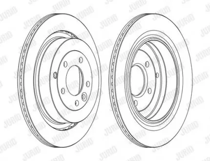 Гальмівний диск задній Land Rover Discovery III, IV, Range Rover Sport Jurid 562657JC1